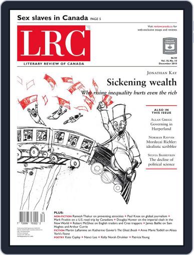Literary Review of Canada December 2nd, 2010 Digital Back Issue Cover