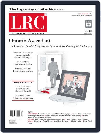 Literary Review of Canada September 30th, 2010 Digital Back Issue Cover
