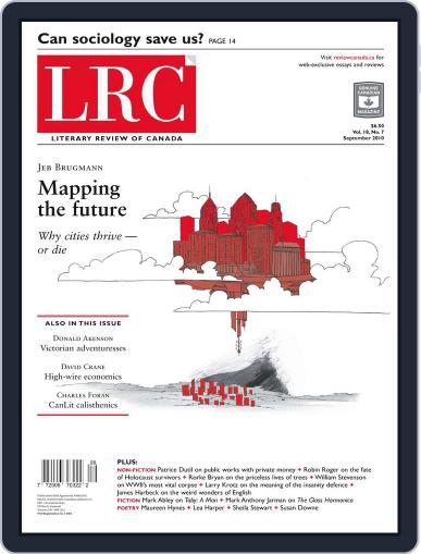 Literary Review of Canada August 24th, 2010 Digital Back Issue Cover
