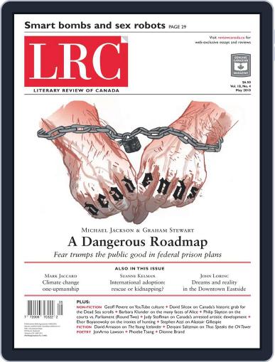 Literary Review of Canada May 25th, 2010 Digital Back Issue Cover