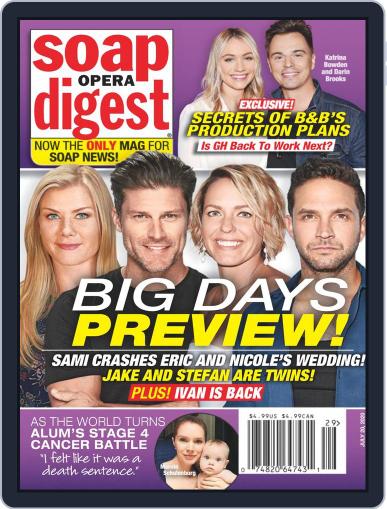 Soap Opera Digest July 20th, 2020 Digital Back Issue Cover