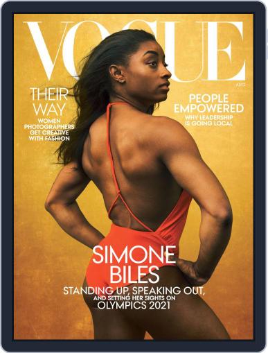Vogue August 1st, 2020 Digital Back Issue Cover