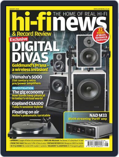 Hi Fi News August 1st, 2020 Digital Back Issue Cover