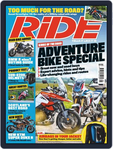 RiDE United Kingdom September 1st, 2020 Digital Back Issue Cover