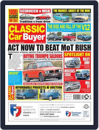 Classic Car Buyer July 15th, 2020 Digital Back Issue Cover