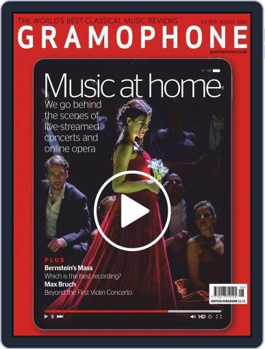 Gramophone August 1st, 2020 Digital Back Issue Cover