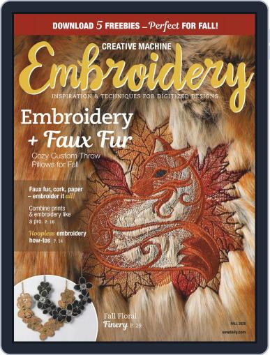CREATIVE MACHINE EMBROIDERY July 1st, 2020 Digital Back Issue Cover