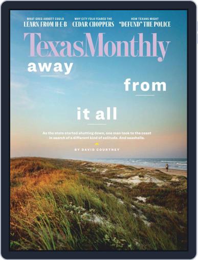 Texas Monthly August 1st, 2020 Digital Back Issue Cover