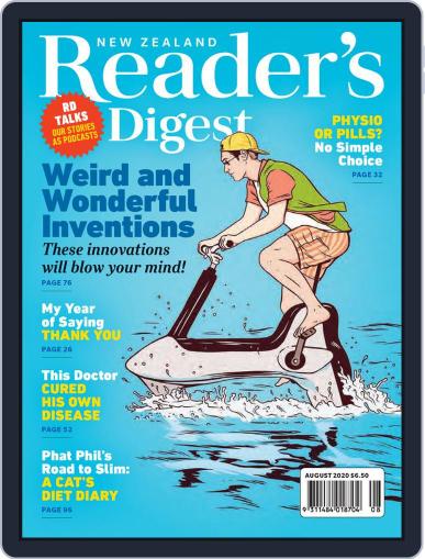 Reader’s Digest New Zealand August 1st, 2020 Digital Back Issue Cover
