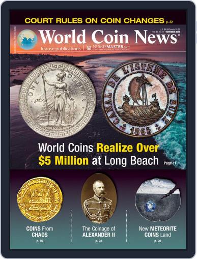 World Coin News November 1st, 2019 Digital Back Issue Cover