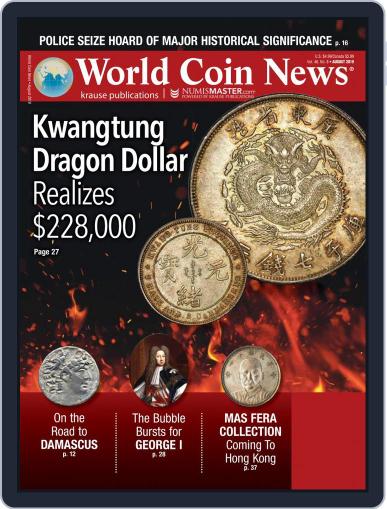 World Coin News August 1st, 2019 Digital Back Issue Cover