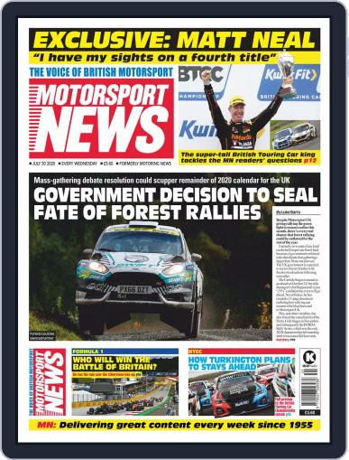 Motorsport News July 29th, 2020 Digital Back Issue Cover