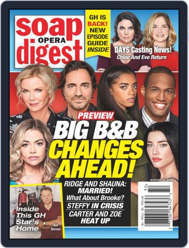 Soap Opera Digest August 10th, 2020 Digital Back Issue Cover