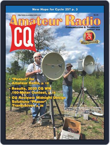 CQ Amateur Radio August 1st, 2020 Digital Back Issue Cover