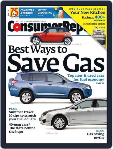 Consumer Reports June 7th, 2011 Digital Back Issue Cover