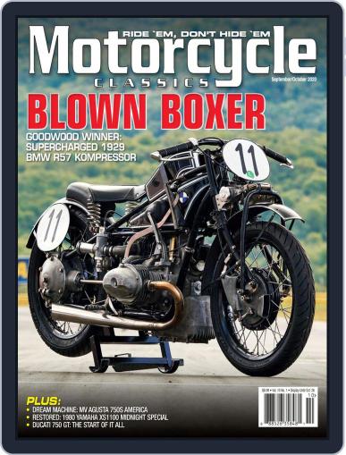 Motorcycle Classics September 1st, 2020 Digital Back Issue Cover