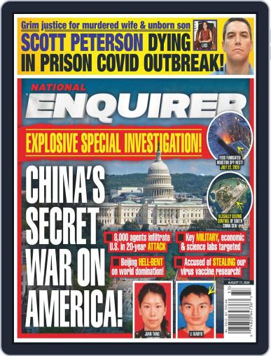 National Enquirer August 17th, 2020 Digital Back Issue Cover