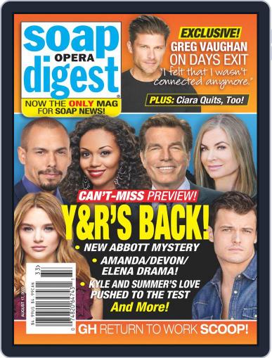 Soap Opera Digest August 17th, 2020 Digital Back Issue Cover