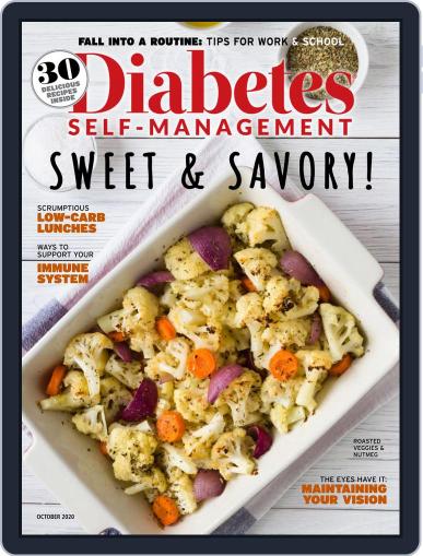 Diabetes Self-Management September 1st, 2020 Digital Back Issue Cover