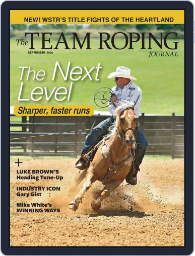 The Team Roping Journal September 1st, 2020 Digital Back Issue Cover