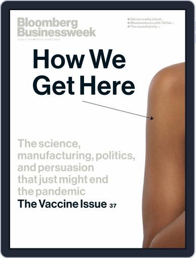Bloomberg Businessweek August 17th, 2020 Digital Back Issue Cover
