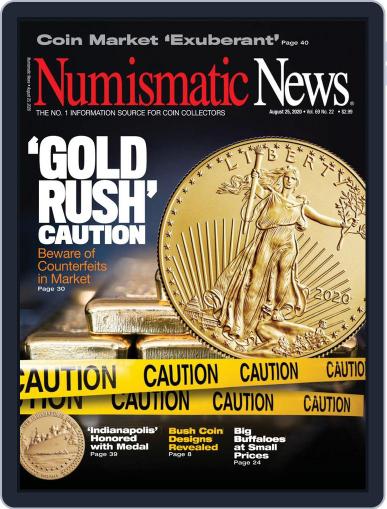 Numismatic News August 25th, 2020 Digital Back Issue Cover