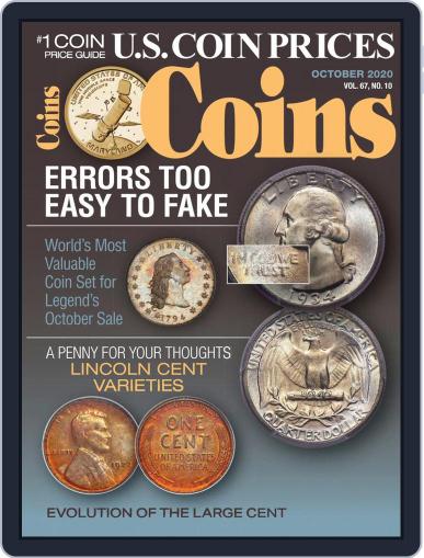 Coins October 1st, 2020 Digital Back Issue Cover