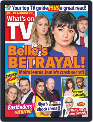 What's on TV August 22nd, 2020 Digital Back Issue Cover