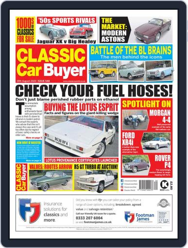 Classic Car Buyer August 19th, 2020 Digital Back Issue Cover