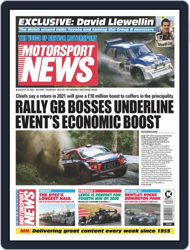 Motorsport News August 20th, 2020 Digital Back Issue Cover