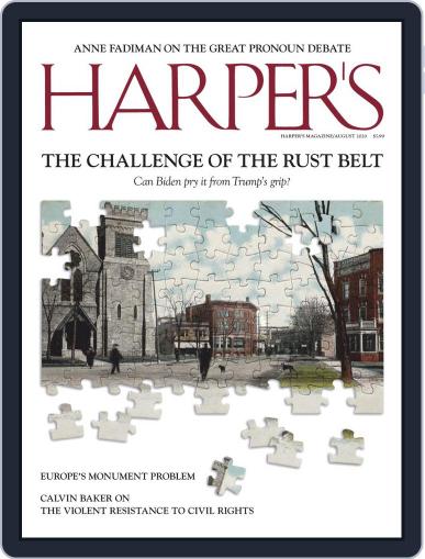 Harper's August 1st, 2020 Digital Back Issue Cover