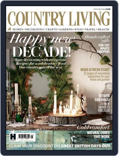 Country Living UK January 1st, 2020 Digital Back Issue Cover