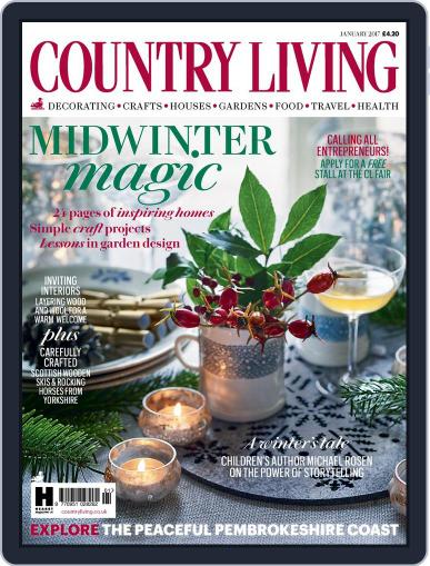 Country Living UK January 1st, 2017 Digital Back Issue Cover
