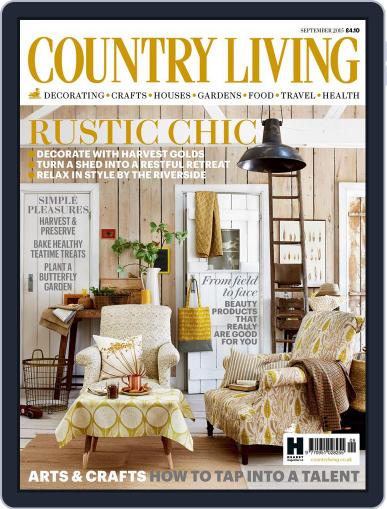 Country Living UK September 1st, 2015 Digital Back Issue Cover