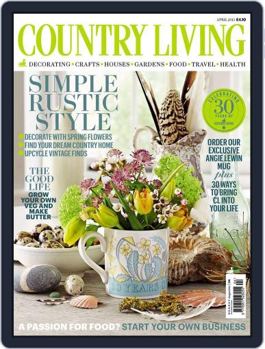 Country Living UK April 1st, 2015 Digital Back Issue Cover