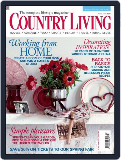 Country Living UK January 30th, 2009 Digital Back Issue Cover
