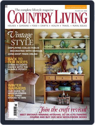 Country Living UK October 13th, 2008 Digital Back Issue Cover
