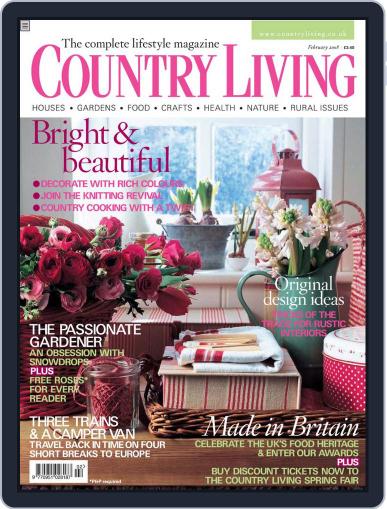 Country Living UK February 5th, 2008 Digital Back Issue Cover