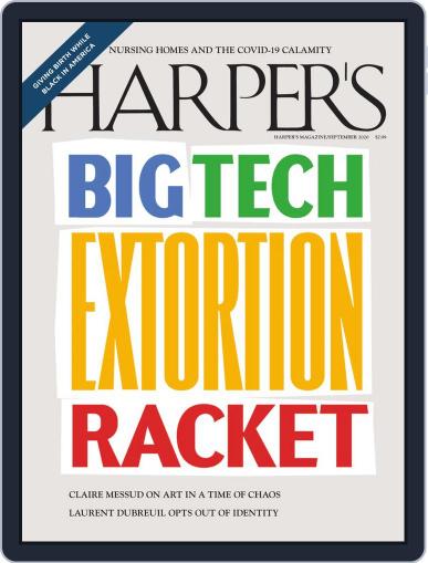 Harper's September 1st, 2020 Digital Back Issue Cover