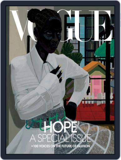 Vogue September 1st, 2020 Digital Back Issue Cover