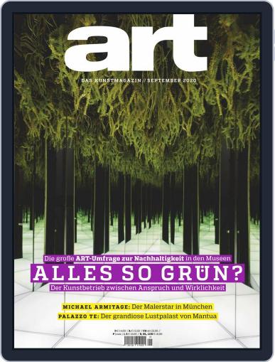 art Magazin September 1st, 2020 Digital Back Issue Cover
