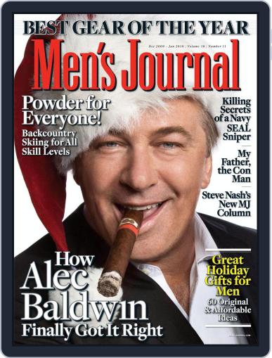 Men's Journal December 4th, 2009 Digital Back Issue Cover