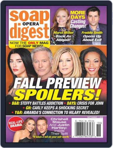 Soap Opera Digest September 7th, 2020 Digital Back Issue Cover
