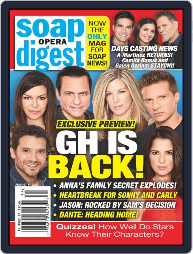 Soap Opera Digest August 31st, 2020 Digital Back Issue Cover