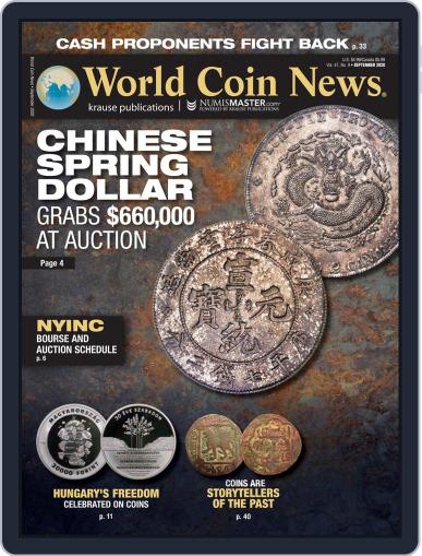 World Coin News September 1st, 2020 Digital Back Issue Cover