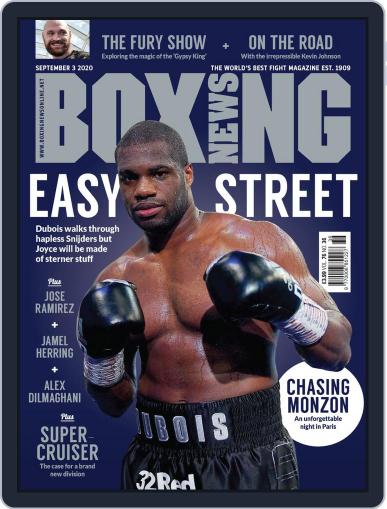 Boxing News September 3rd, 2020 Digital Back Issue Cover