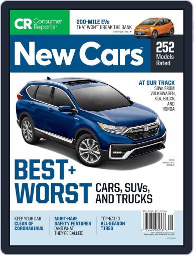 Consumer Reports New Cars September 1st, 2020 Digital Back Issue Cover