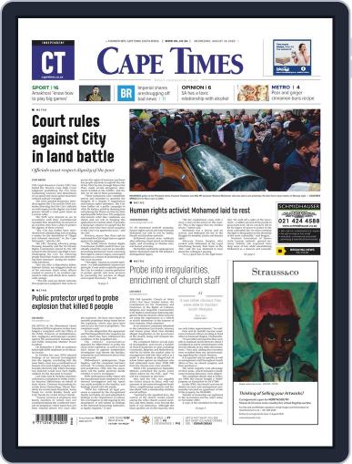 Cape Times August 26th, 2020 Digital Back Issue Cover