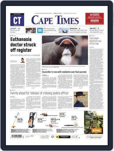 Cape Times August 13th, 2020 Digital Back Issue Cover