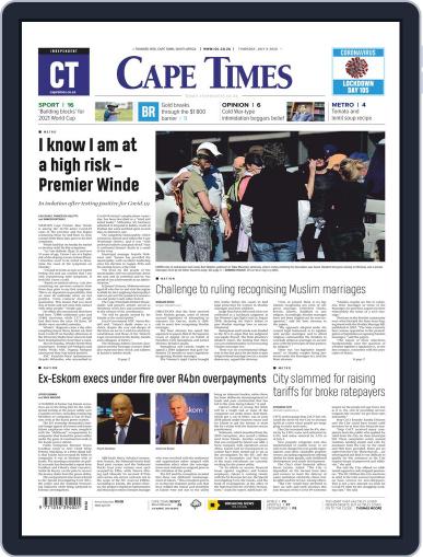 Cape Times July 9th, 2020 Digital Back Issue Cover